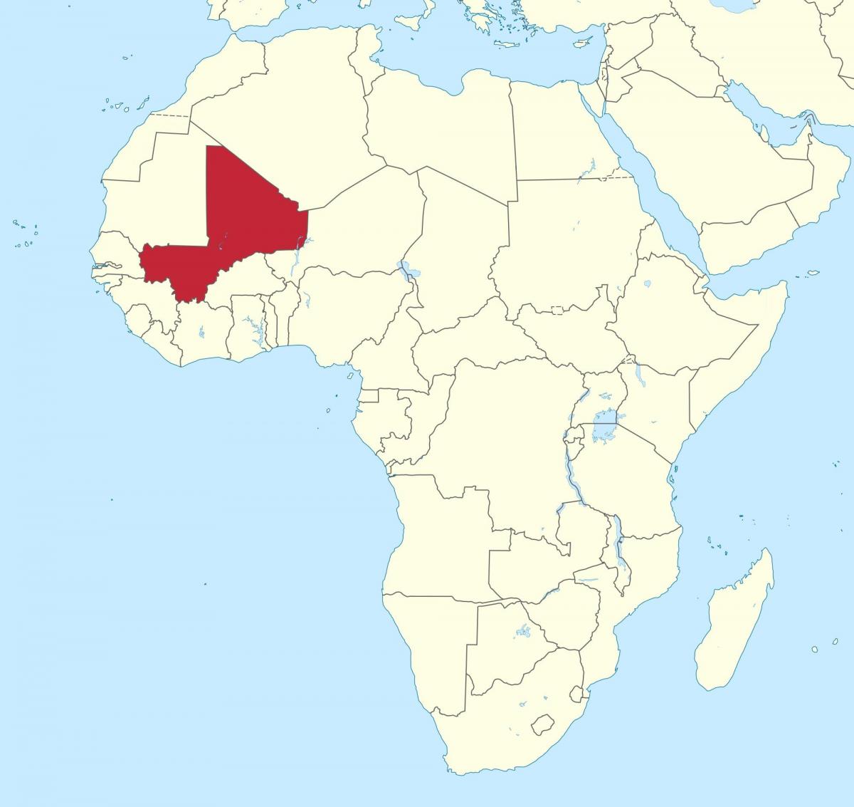 Yeri Mali dünya xəritəsində